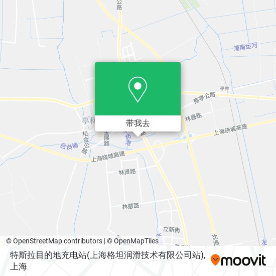 特斯拉目的地充电站(上海格坦润滑技术有限公司站)地图