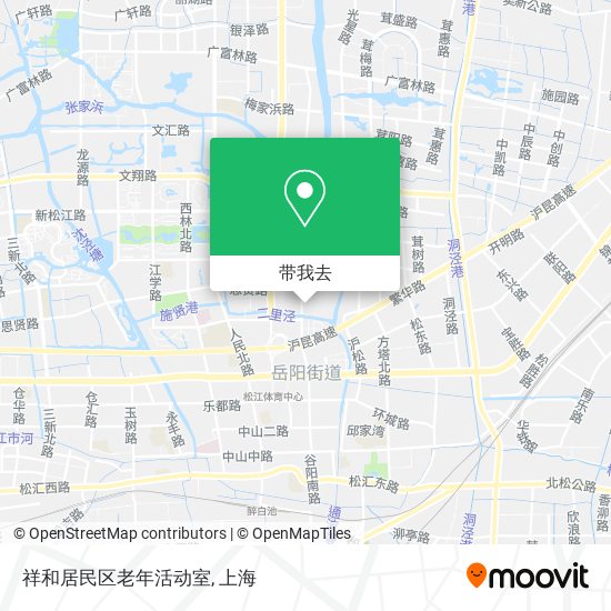 祥和居民区老年活动室地图