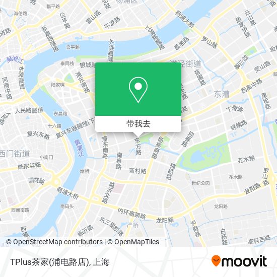 TPlus茶家(浦电路店)地图