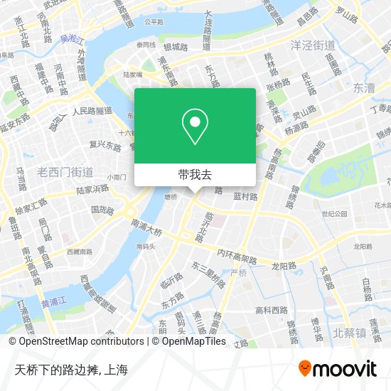 天桥下的路边摊地图