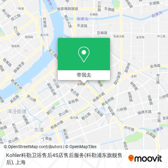 Kohler科勒卫浴售后4S店售后服务(科勒浦东旗舰售后)地图