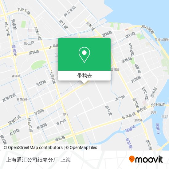 上海通汇公司纸箱分厂地图