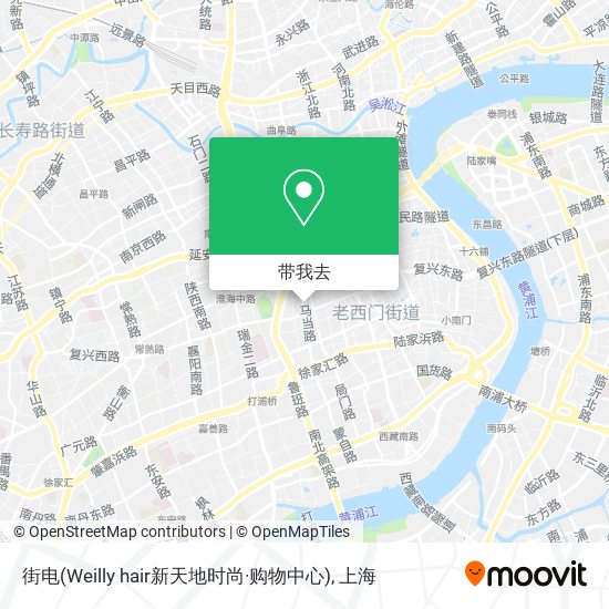 街电(Weilly hair新天地时尚·购物中心)地图