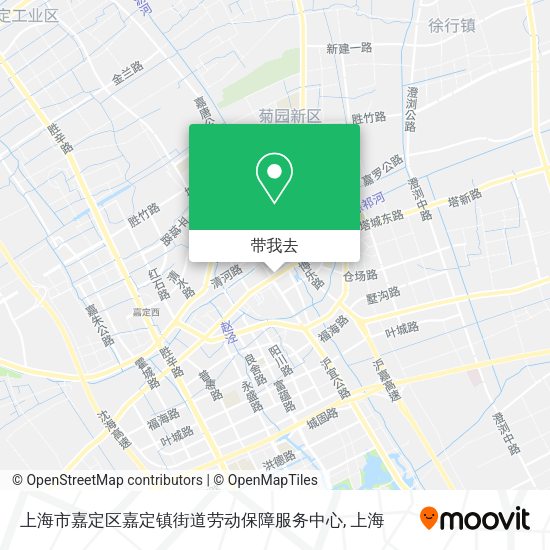 上海市嘉定区嘉定镇街道劳动保障服务中心地图