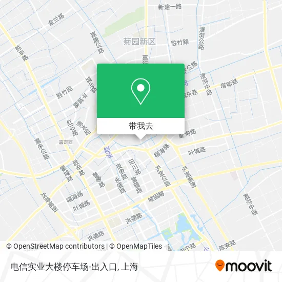 电信实业大楼停车场-出入口地图