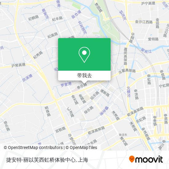 捷安特-丽以芙西虹桥体验中心地图