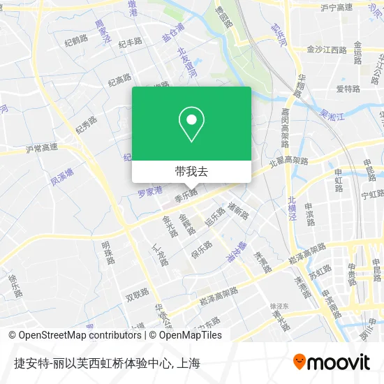 捷安特-丽以芙西虹桥体验中心地图