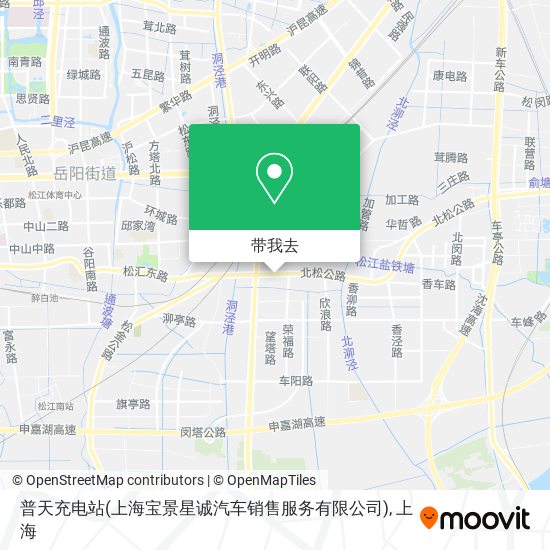 普天充电站(上海宝景星诚汽车销售服务有限公司)地图