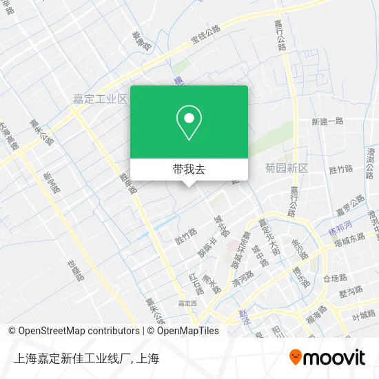 上海嘉定新佳工业线厂地图