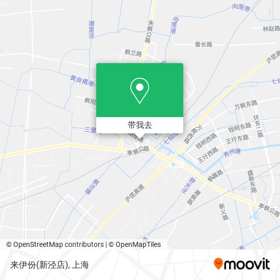来伊份(新泾店)地图