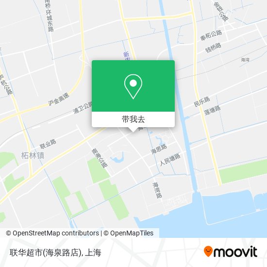 联华超市(海泉路店)地图