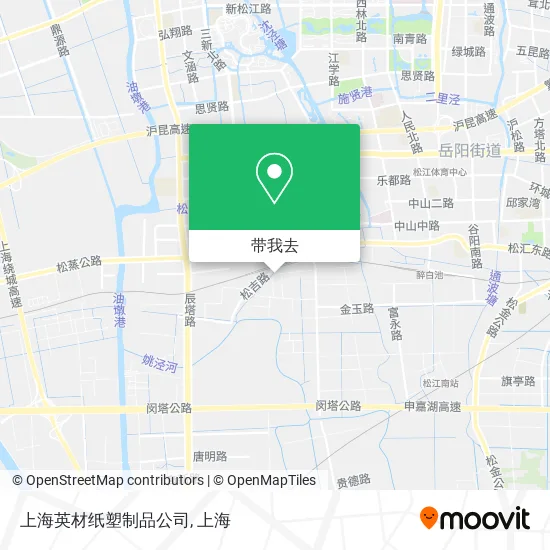 上海英材纸塑制品公司地图