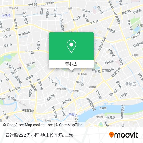 四达路222弄小区-地上停车场地图