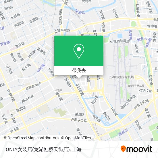 ONLY女装店(龙湖虹桥天街店)地图