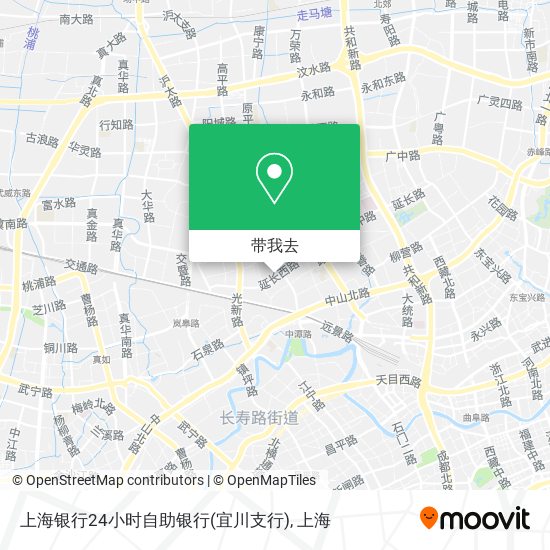 上海银行24小时自助银行(宜川支行)地图