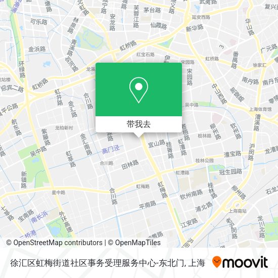 徐汇区虹梅街道社区事务受理服务中心-东北门地图