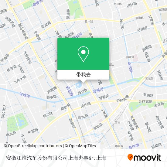 安徽江淮汽车股份有限公司上海办事处地图