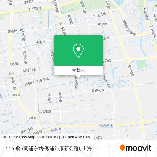 1159路(周浦东站-秀浦路康新公路)地图