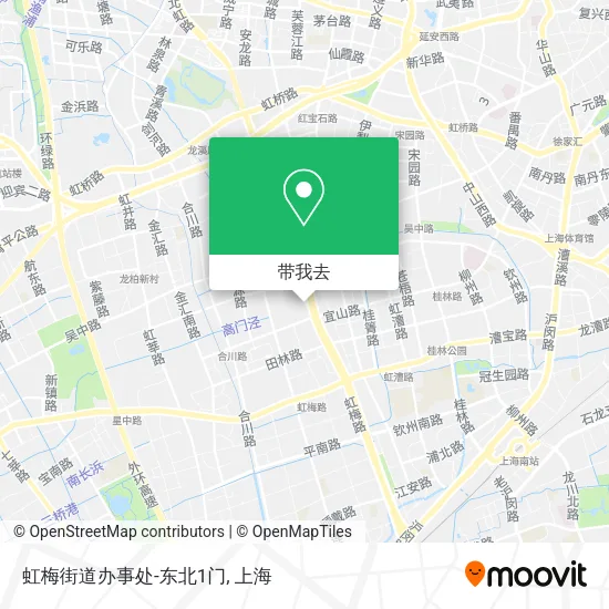 虹梅街道办事处-东北1门地图
