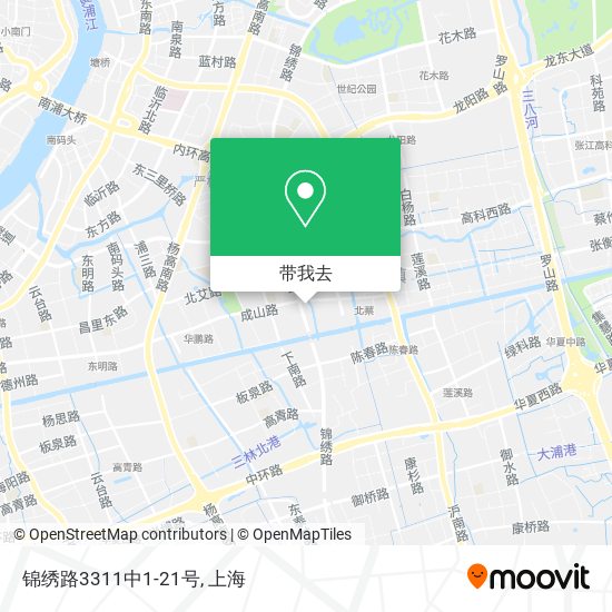 锦绣路3311中1-21号地图