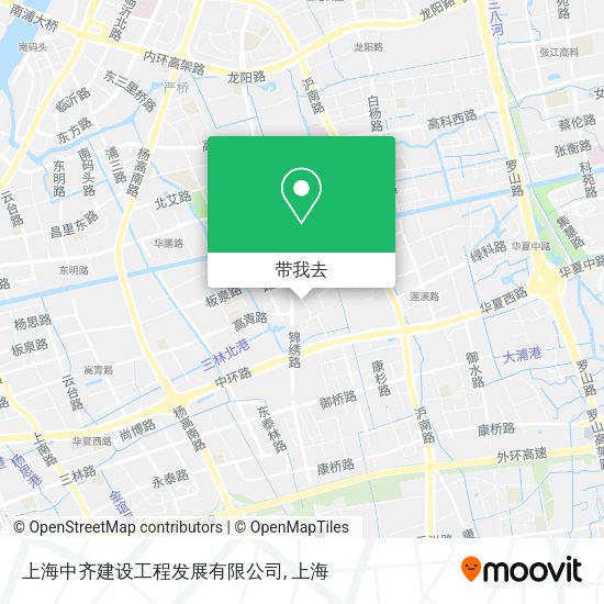 上海中齐建设工程发展有限公司地图