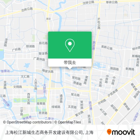 上海松江新城生态商务开发建设有限公司地图