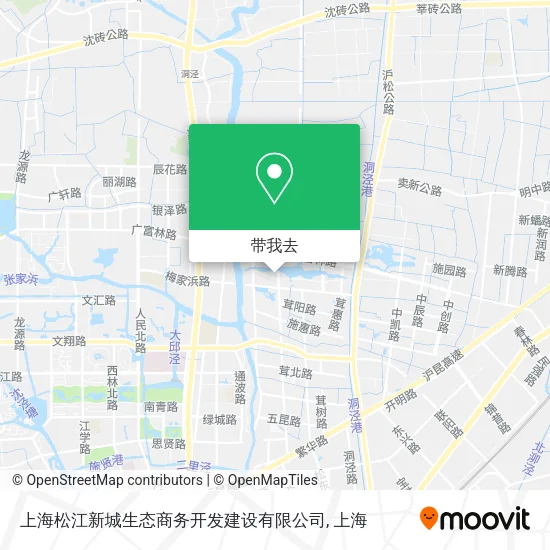 上海松江新城生态商务开发建设有限公司地图