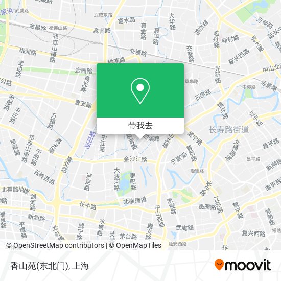 香山苑(东北门)地图
