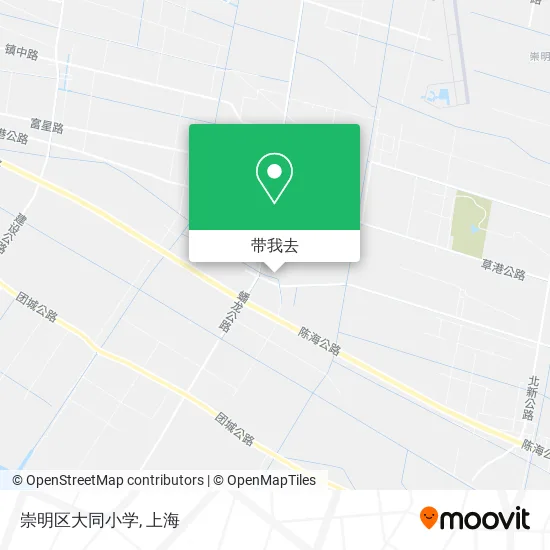 崇明区大同小学地图