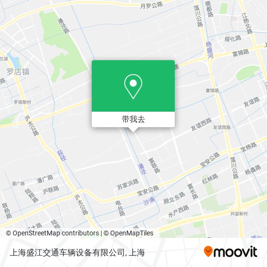 上海盛江交通车辆设备有限公司地图