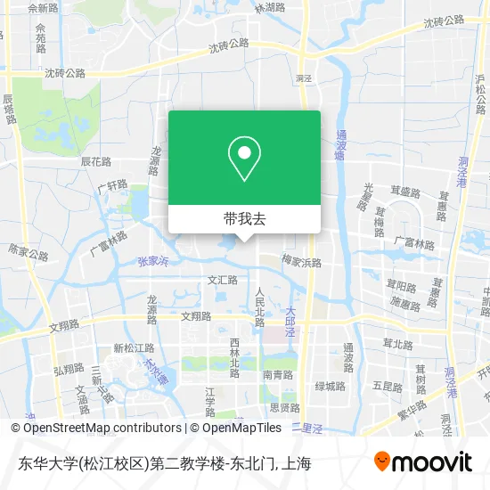 东华大学(松江校区)第二教学楼-东北门地图