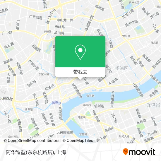 阿华造型(东余杭路店)地图