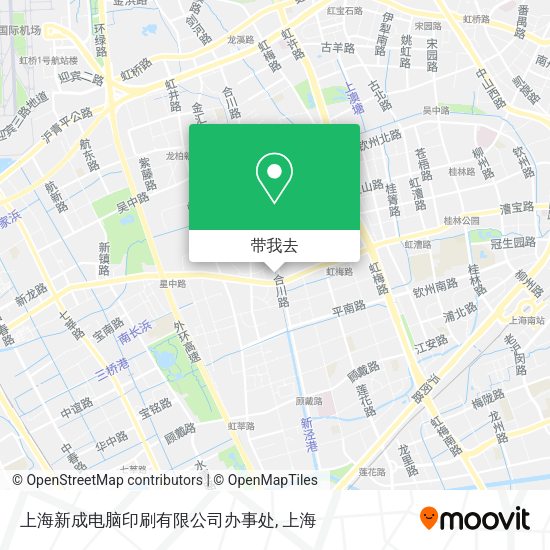 上海新成电脑印刷有限公司办事处地图
