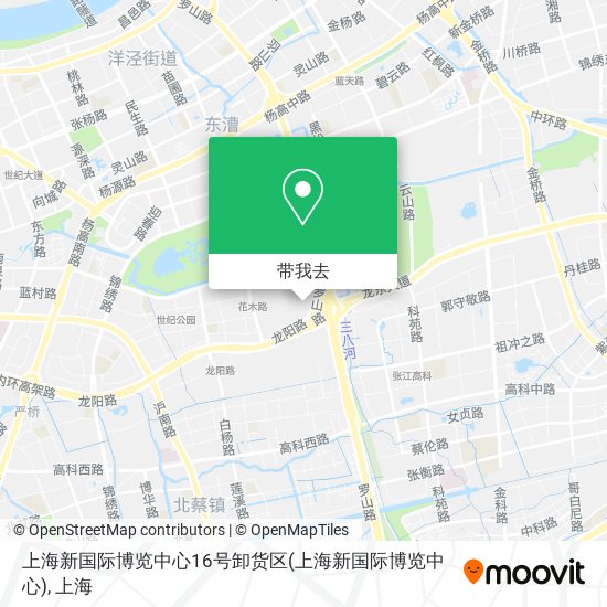 上海新国际博览中心16号卸货区地图