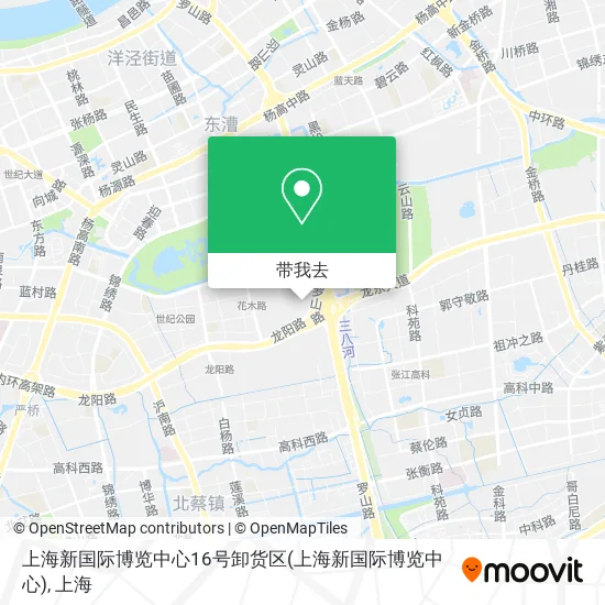 上海新国际博览中心16号卸货区地图