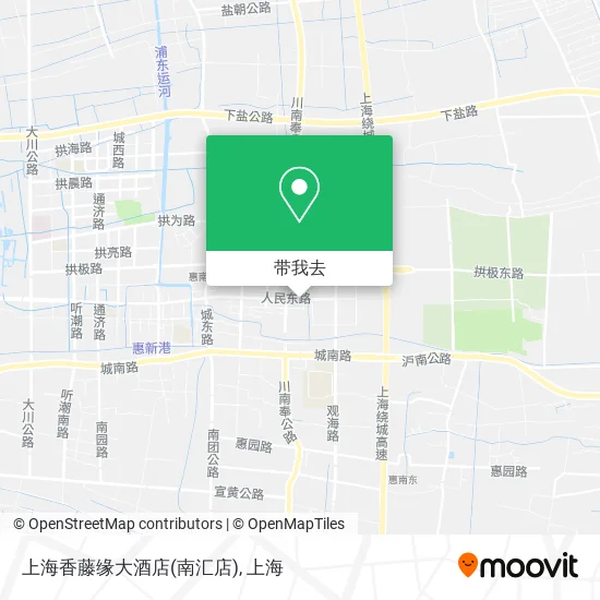 上海香藤缘大酒店(南汇店)地图