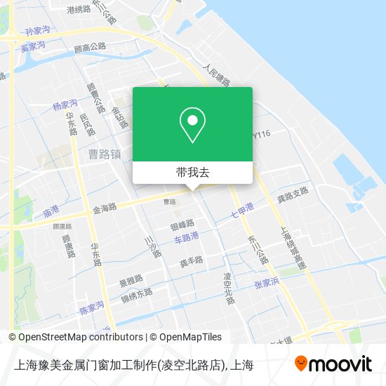 上海豫美金属门窗加工制作(凌空北路店)地图