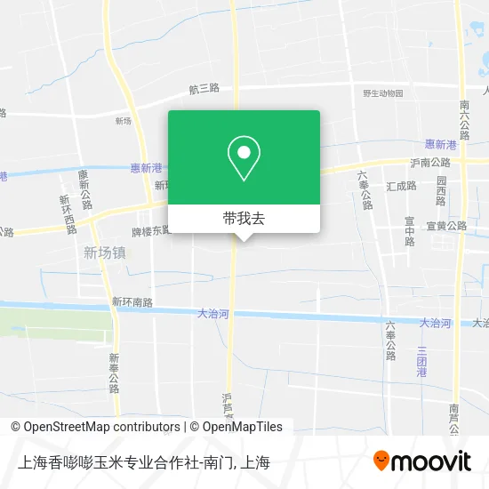 上海香嘭嘭玉米专业合作社-南门地图