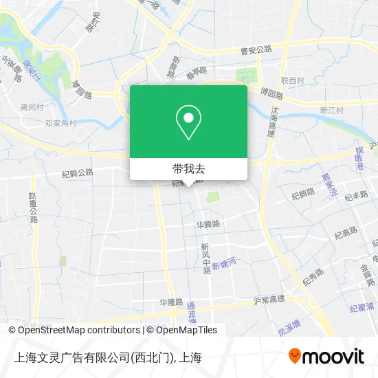 上海文灵广告有限公司(西北门)地图