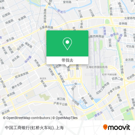 中国工商银行(虹桥火车站)地图