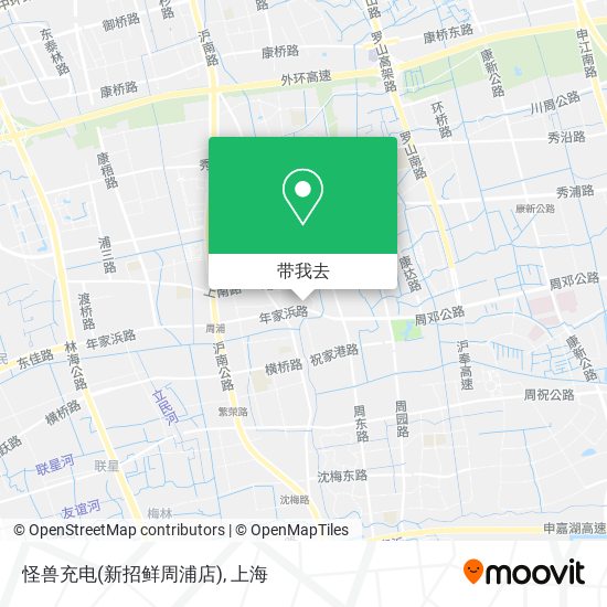 怪兽充电(新招鲜周浦店)地图