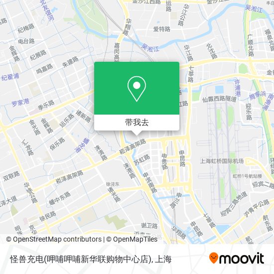 怪兽充电(呷哺呷哺新华联购物中心店)地图