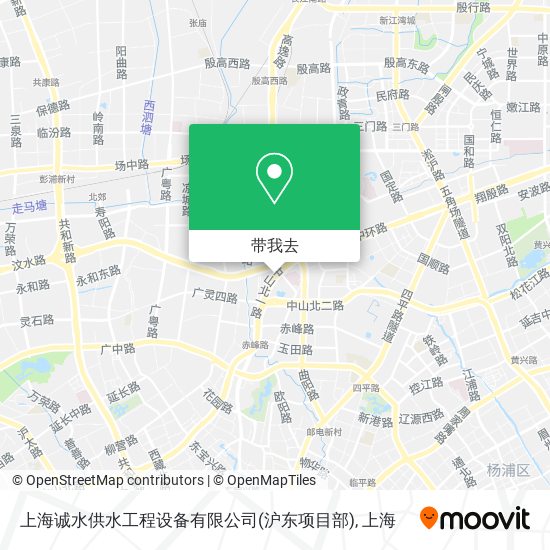 上海诚水供水工程设备有限公司(沪东项目部)地图