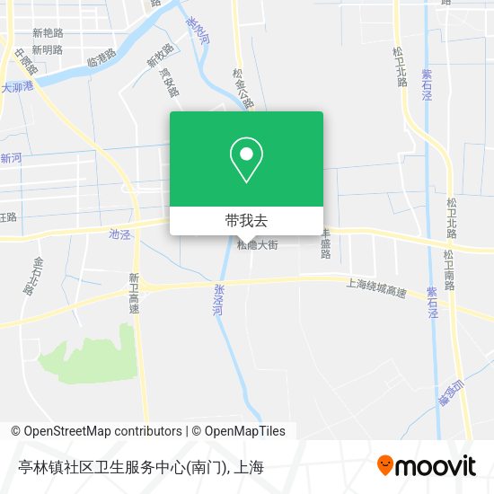 亭林镇社区卫生服务中心(南门)地图