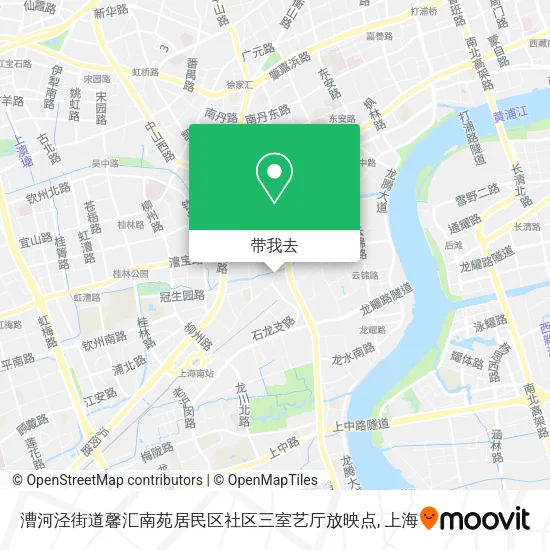 漕河泾街道馨汇南苑居民区社区三室艺厅放映点地图