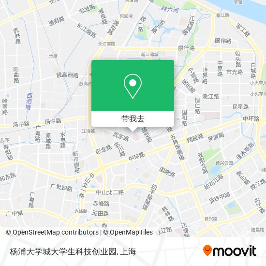 杨浦大学城大学生科技创业园地图
