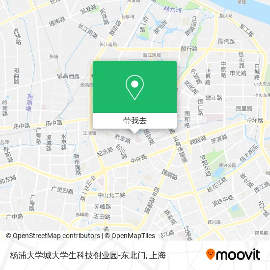 杨浦大学城大学生科技创业园-东北门地图