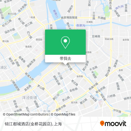 锦江都城酒店(金桥花园店)地图