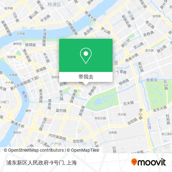 浦东新区人民政府-9号门地图