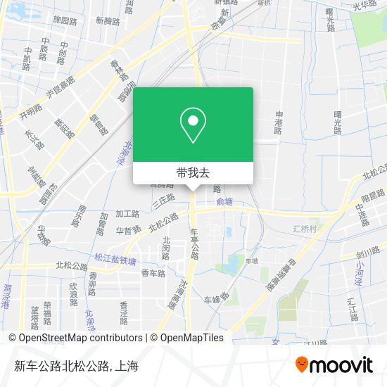 新车公路北松公路地图